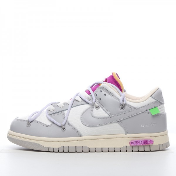 Off-White x Nike Dunk Low “The 50”OW DM1602-118 Gray 