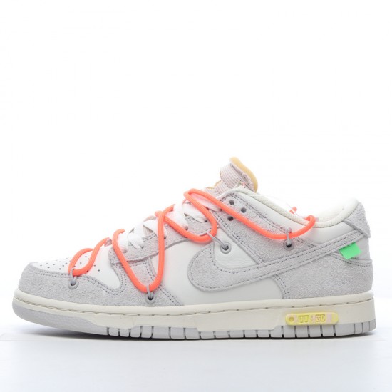 Off-White x Nike Dunk Low Lot 11 of 50 DJ0950-108 Orange Gray