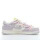 Off-White x Nike Dunk Low Lot 12 of 50 DJ0950-100 Pink Gray