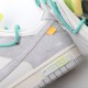 Off-White x Nike Dunk Low Lot 14 of 50 DJ0950-106 Green Gray