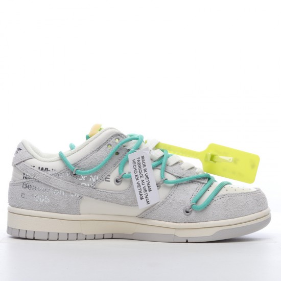 Off-White x Nike Dunk Low Lot 14 of 50 DJ0950-106 Green Gray