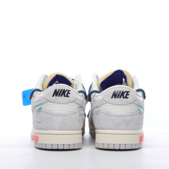 Off-White x Nike Dunk Low Lot 16 of 50 DJ0950-111 Blue Gray