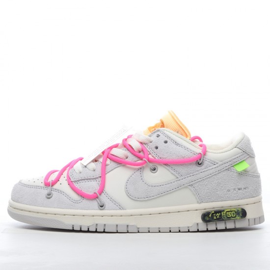 Off-White x Nike Dunk Low Lot 17 of 50 DJ0950-117 Pink Gray