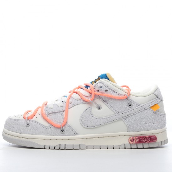 Off-White x Nike Dunk Low Lot 19 of 50 DJ0950-119 Orange Gray