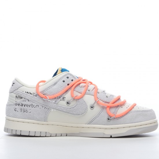 Off-White x Nike Dunk Low Lot 19 of 50 DJ0950-119 Orange Gray