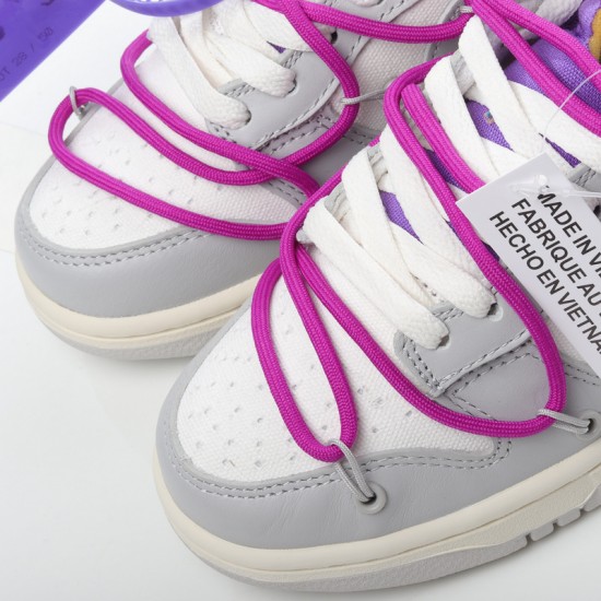 Off-White x Nike Dunk Low Lot 28 of 50 DM1602-111 Purple Gray