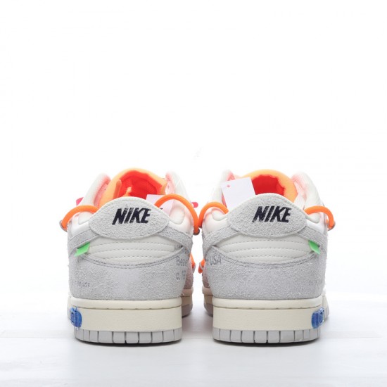 Off-White x Nike Dunk Low Lot 31 of 50 DJ0950-116 Orange Gray