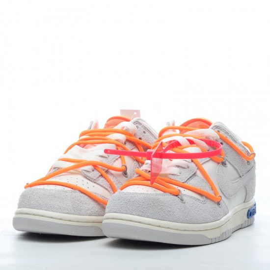 Off-White x Nike Dunk Low Lot 31 of 50 DJ0950-116 Orange Gray