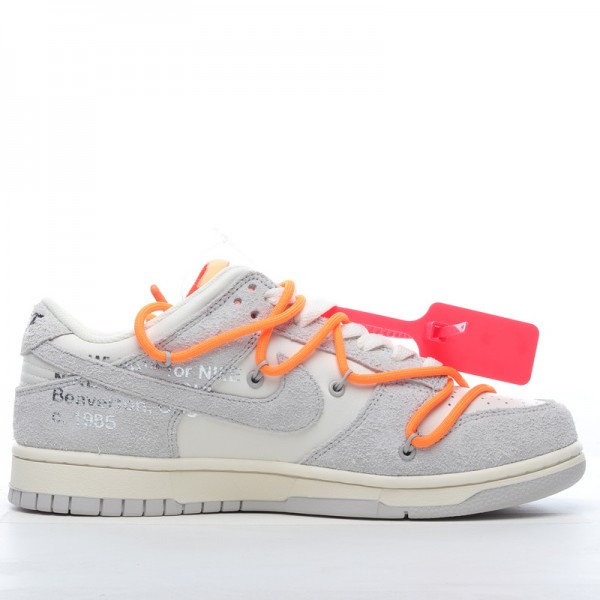 Off-White x Nike Dunk Low Lot 31 of 50 DJ0950-116 Orange Gray 