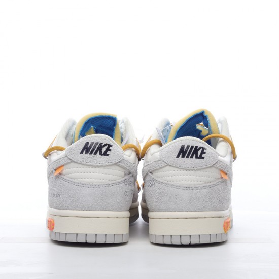 Off-White x Nike Dunk Low Lot 34 of 50 DJ0950-102 Yellow Gray