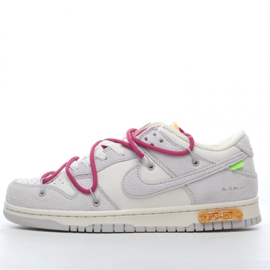 Off-White x Nike Dunk Low Lot 35 of 50 DJ0950-114 Purple Gray