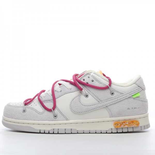 Off-White x Nike Dunk Low Lot 35 of 50 DJ0950-114 Purple Gray 