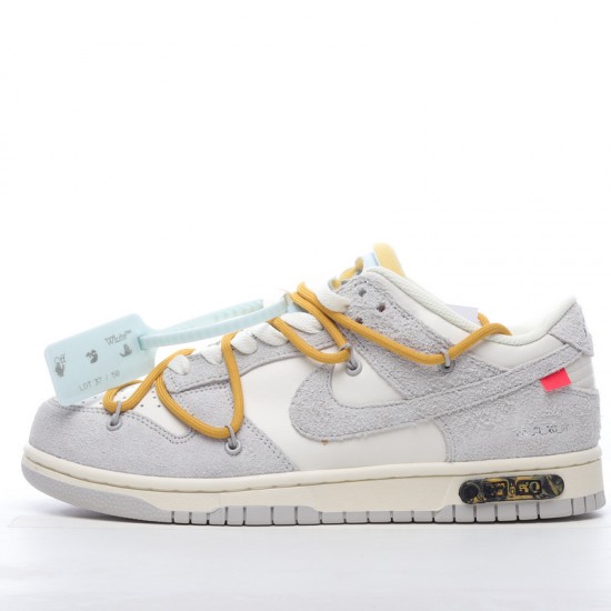 Off-White x Nike Dunk Low Lot 37 of 50 DJ0590-105 Blue Gray