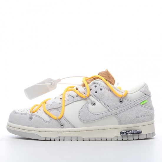 Off-White x Nike Dunk Low Lot 39 of 50 DJ0950-109 Yellow Gray