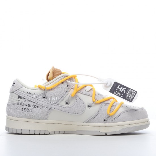 Off-White x Nike Dunk Low Lot 39 of 50 DJ0950-109 Yellow Gray