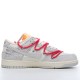 Off-White x Nike Dunk Low Lot 40 of 50 DJ0950-103 Red Gray