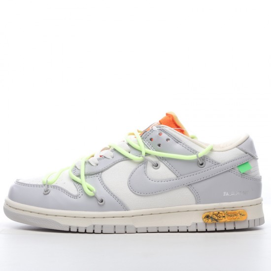 Off-White x Nike Dunk Low Lot 43 of 50 DM1602-128 Yellow Gray