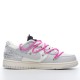 Off-White x Nike Dunk Low Lot 45 of 50 DM1602-101 Pink Gray