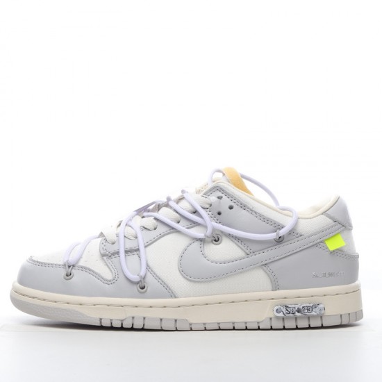 Off-White x Nike Dunk Low Lot 49 of DM1602-123 Purple Gray