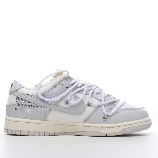 Off-White x Nike Dunk Low Lot 49 of DM1602-123 Purple Gray