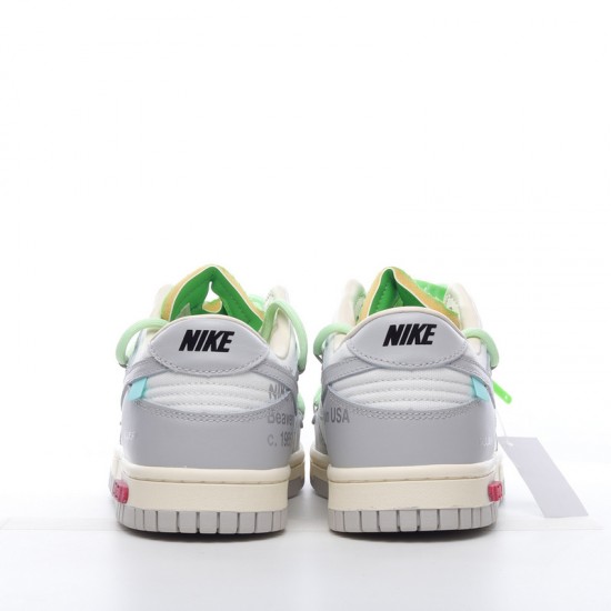 Off-White x Nike Dunk Low Lot 7 of 50 DM1602-108 Green Gray