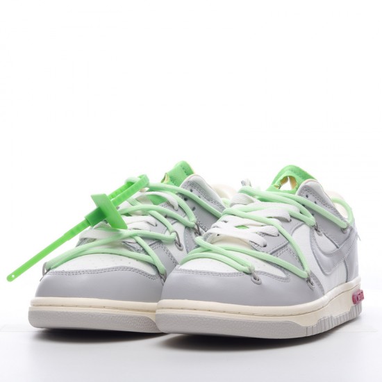 Off-White x Nike Dunk Low Lot 7 of 50 DM1602-108 Green Gray