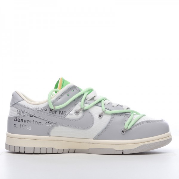 Off-White x Nike Dunk Low Lot 7 of 50 DM1602-108 Green Gray 