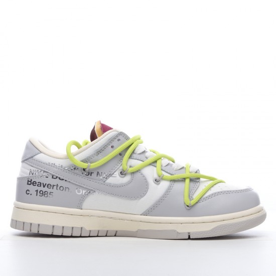 Off-White x Nike Dunk Low Lot 8 of 50 DM1602-106 Green Gray