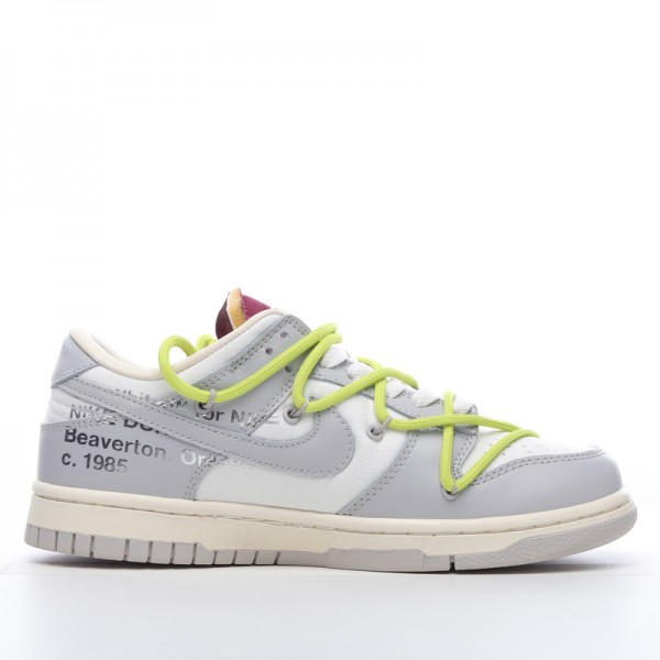 Off-White x Nike Dunk Low Lot 8 of 50 DM1602-106 Green Gray 