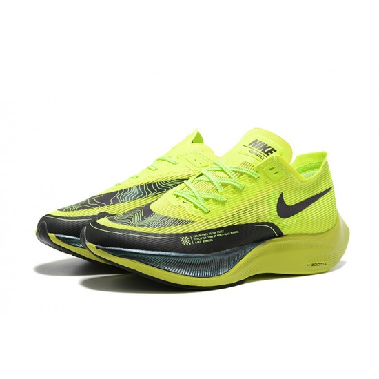 Nike ZoomX Vaporfly NEXT% Mens Chartreuse Black Sports Shoes