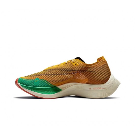 Nike ZoomX Vaporfly NEXT% Mens Yellow Green Sports Shoes