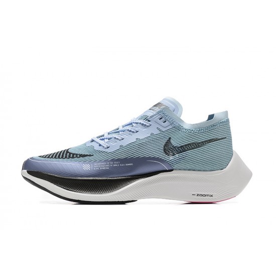 Women/Men Nike ZoomX Vaporfly NEXT% Black Blue Sports Shoes