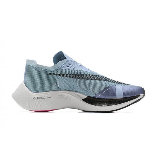 Women/Men Nike ZoomX Vaporfly NEXT% Black Blue Sports Shoes