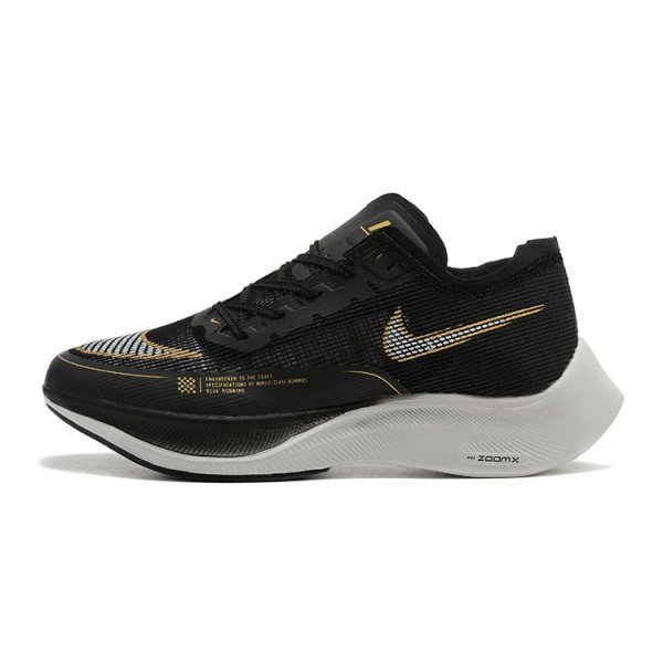 Women/Men Nike ZoomX Vaporfly NEXT% Black Gold Sports Shoes