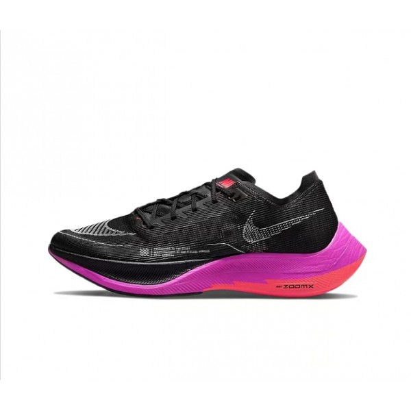 Women/Men Nike ZoomX Vaporfly NEXT% Black Purple Sports Shoes