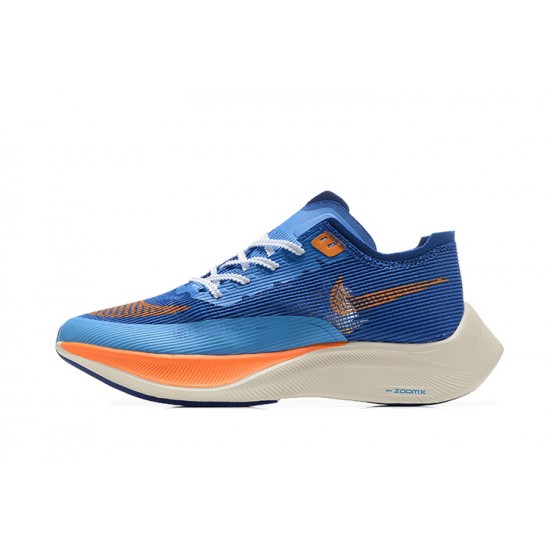 Women/Men Nike ZoomX Vaporfly NEXT% Blue Orange Sports Shoes