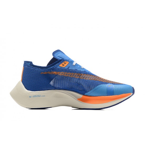 Women/Men Nike ZoomX Vaporfly NEXT% Blue Orange Sports Shoes