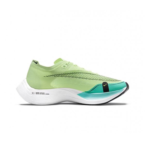 Women/Men Nike ZoomX Vaporfly NEXT% Green and Blue Sports Shoes