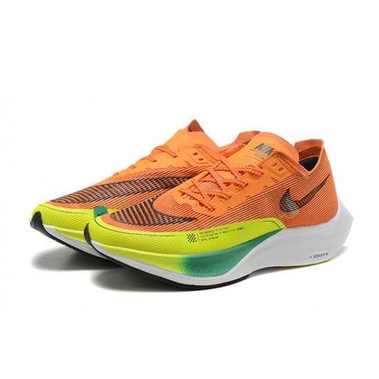 Women/Men Nike ZoomX Vaporfly NEXT% Orange White Sports Shoes