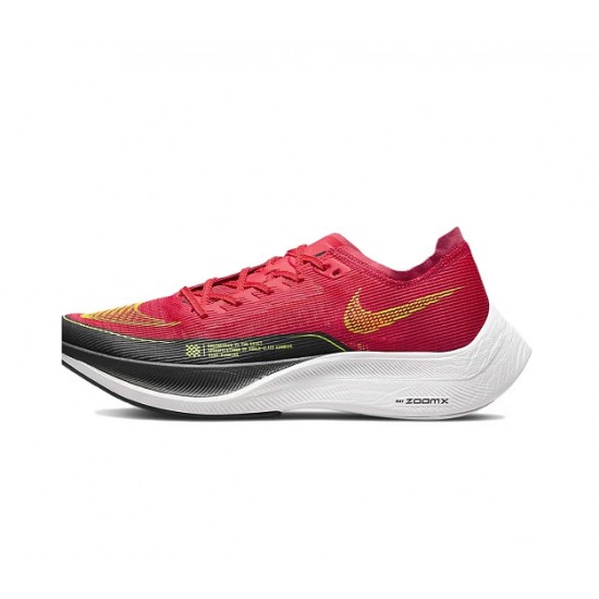 Women/Men Nike ZoomX Vaporfly NEXT% Red Black Sports Shoes