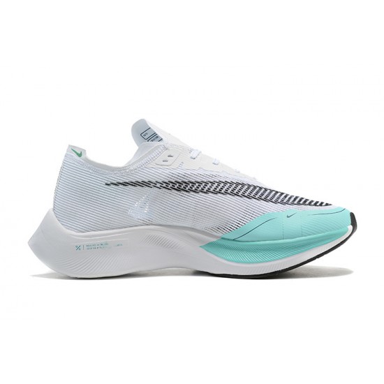 Women/Men Nike ZoomX Vaporfly NEXT% White Blue Sports Shoes