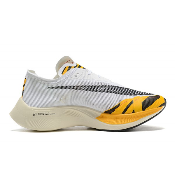 Women/Men Nike ZoomX Vaporfly NEXT% White Orange Sports Shoes