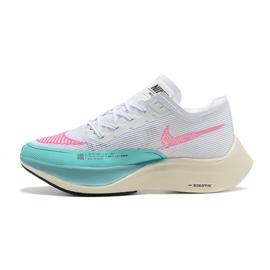 Women/Men Nike ZoomX Vaporfly NEXT% White Pink Sports Shoes