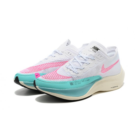 Women/Men Nike ZoomX Vaporfly NEXT% White Pink Sports Shoes