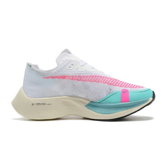 Women/Men Nike ZoomX Vaporfly NEXT% White Pink Sports Shoes