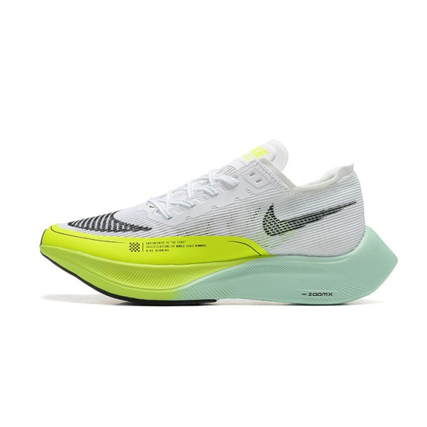 Women/Men Nike ZoomX Vaporfly NEXT% White Yellow Sports Shoes