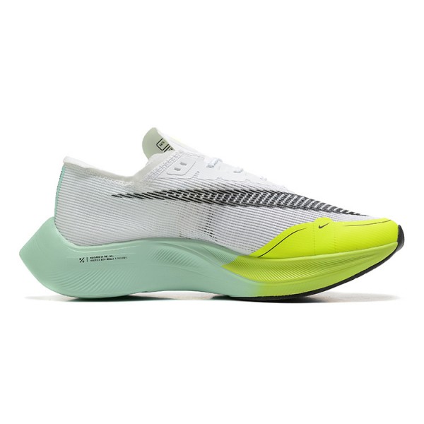 Women/Men Nike ZoomX Vaporfly NEXT% White Yellow Sports Shoes