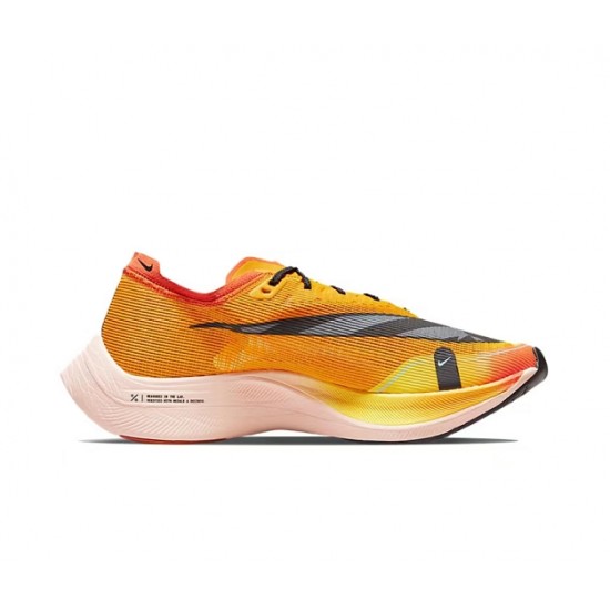 Women/Men Nike ZoomX Vaporfly NEXT% Yellow Black Sports Shoes